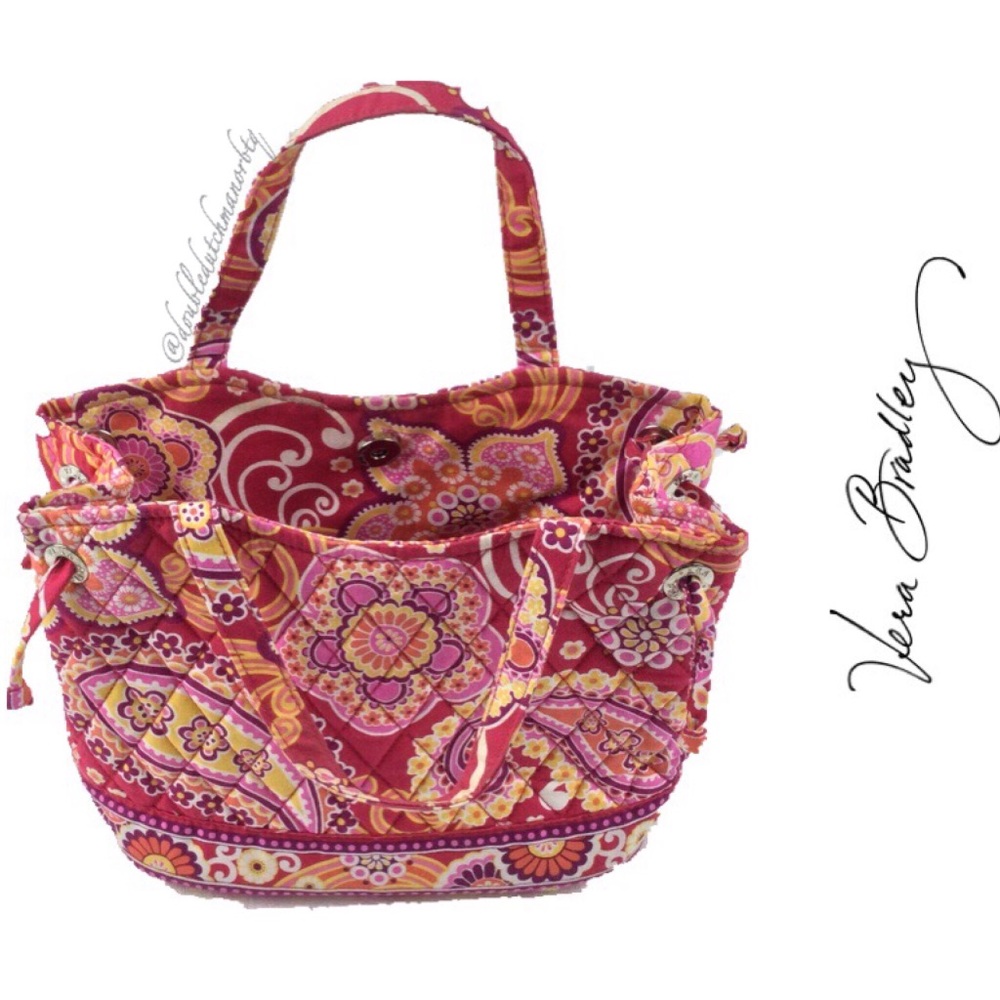 Vera Bradley Retired Sherry Raspberry Fizz Tote